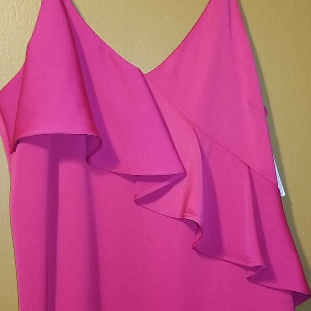 Chelsea28 Pink Ruffle Dress, Size M - Picture 3 of 6